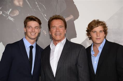 pictures of arnold schwarzenegger sons